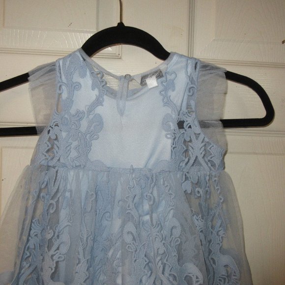 Girls size 2T Blue Lace lined sleeveless dress from Pippa & Julie - Picture 11 of 12